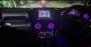 Mahindra Thar 2020 - AMG Style AC Vents With RGB LED Effect and Wireless Remote Control